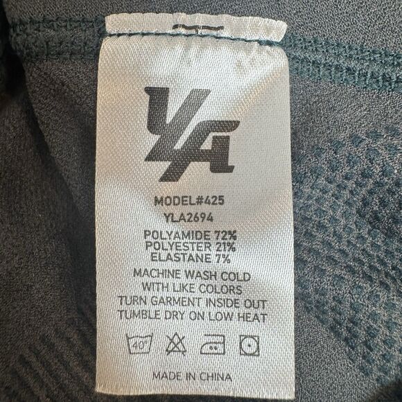 YoungLA Iron Compression Tee Mens Medium Deep Teal Superhero Hydrocool Style 425 - Picture 6 of 6